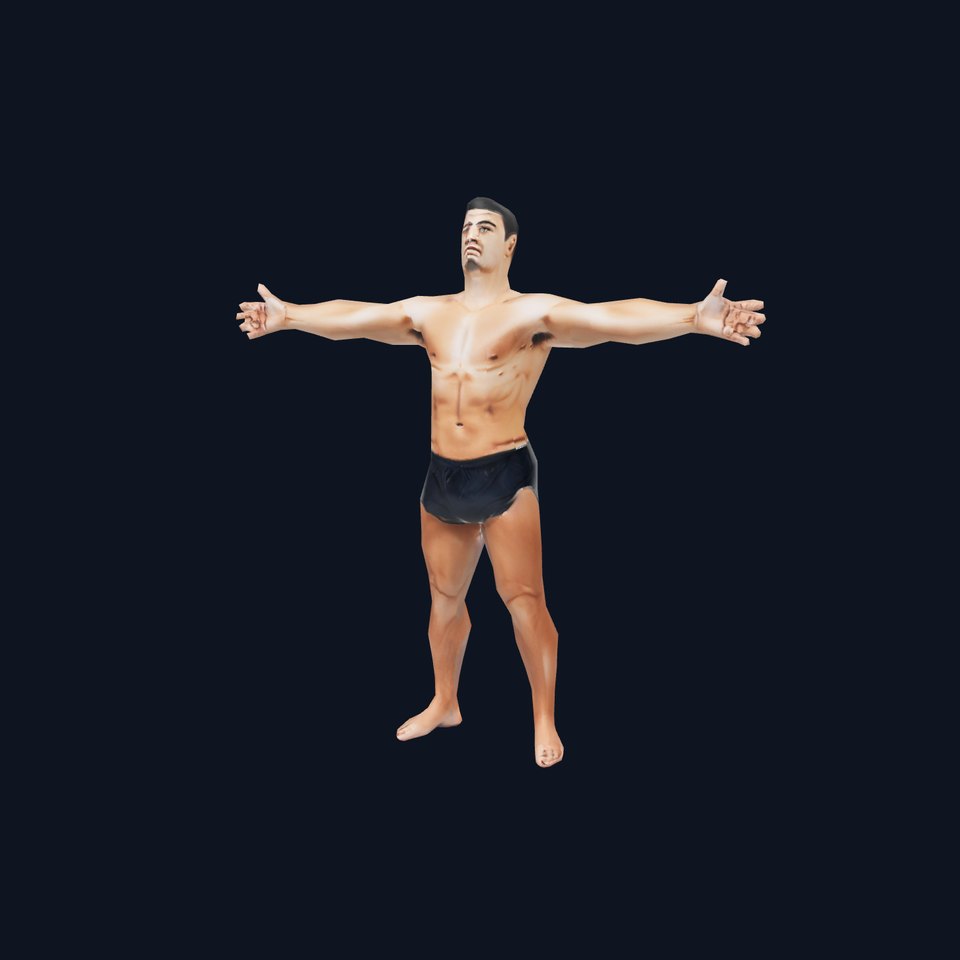 Athletic Male Figure Model Pack for Animation and Games